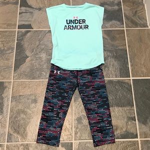 Girls Under Armour Capri Set 6x